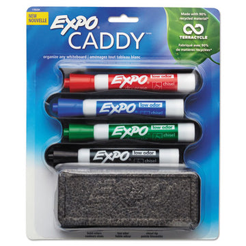 EXPO® Whiteboard Caddy Set, Broad Chisel Tip, Assorted Colors, 4-set freeshipping - TVN Wholesale